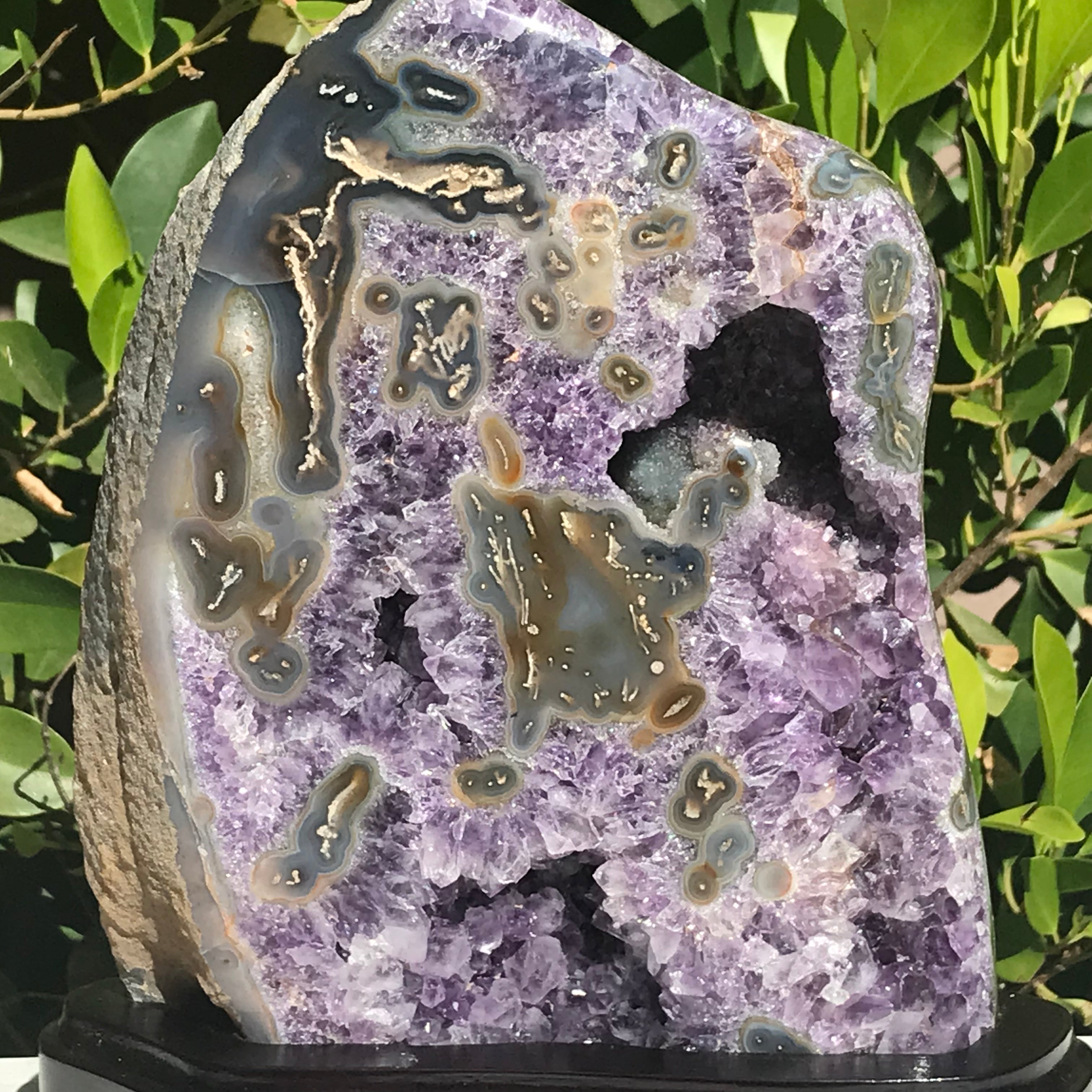 Polished Uruguayan Amethyst Freeform