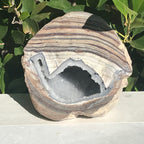 Bold Banded Crystal Dugway Geode