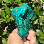 Hues of Turquoise and Green Malachite/Chrysocolla Nodule
