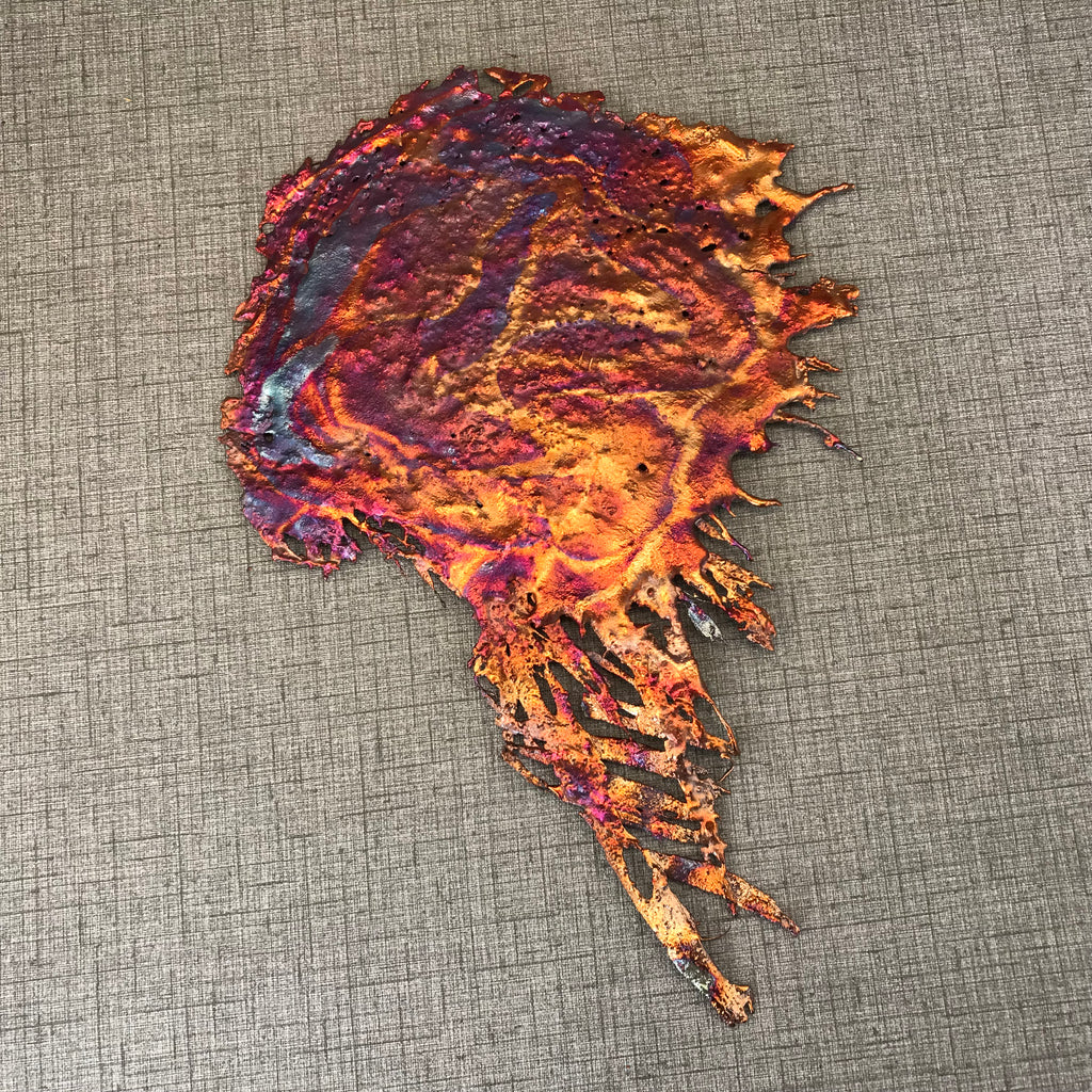 Flashy Rainbow Splash Copper Decor