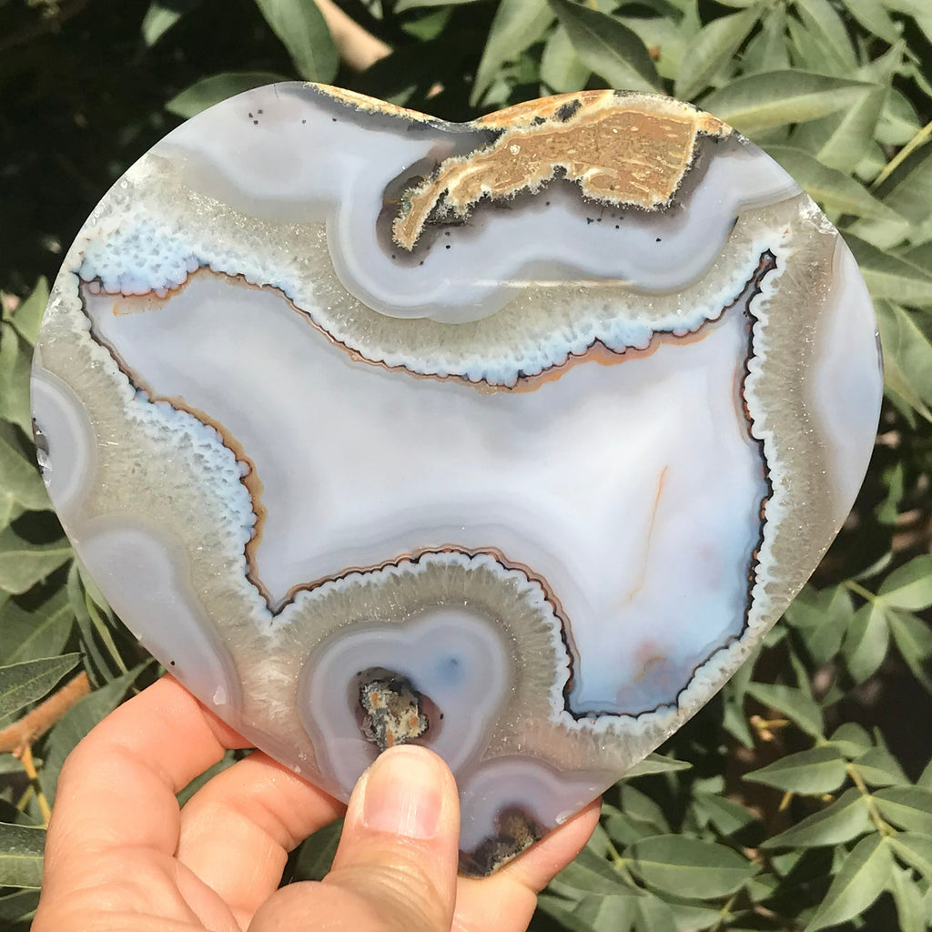 Naturally Alluring Agate Heart