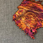 Striated Rainbow Splash Copper Art
