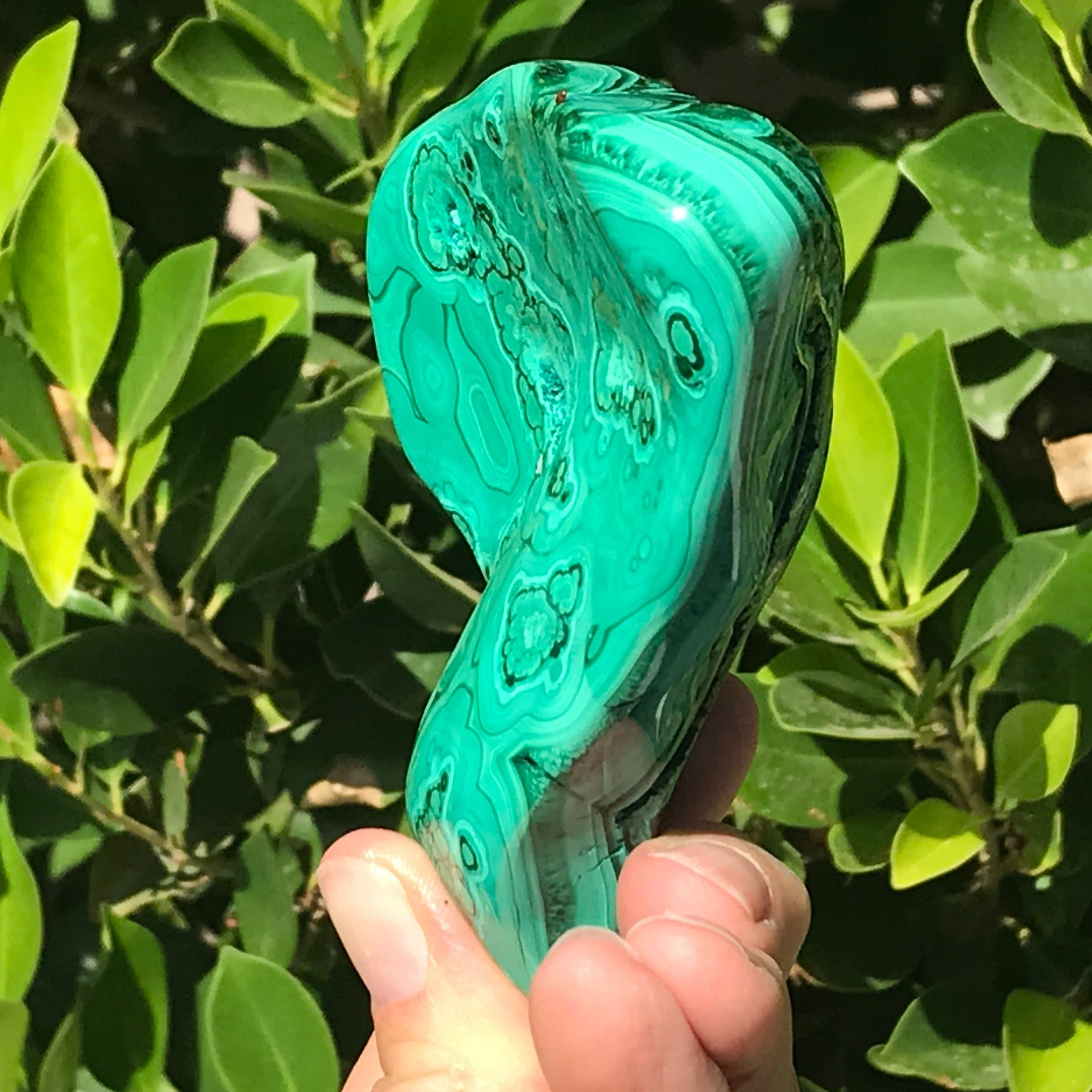 Single Eyed Malachite Nodule