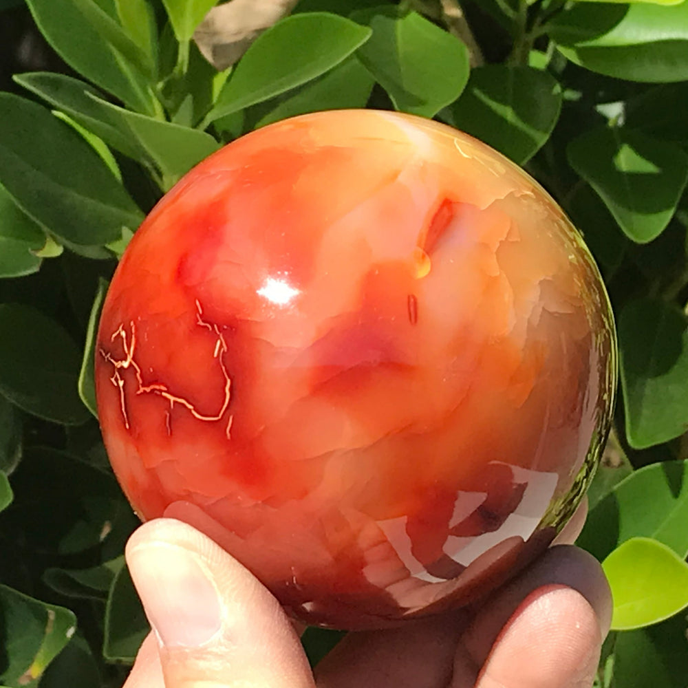 Red Carnelian Sphere