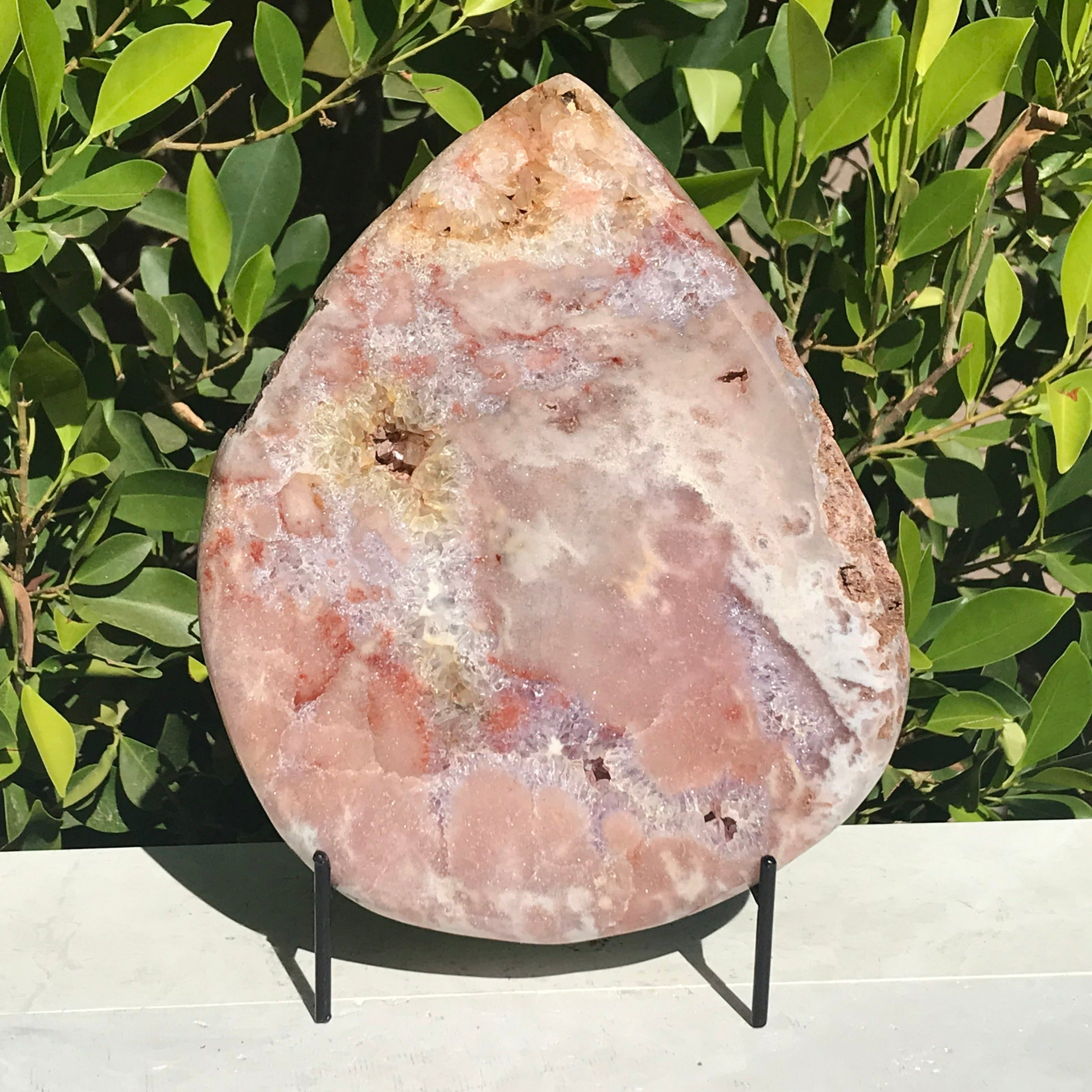 Teardrop Shaped Rose Amethyst Freeform