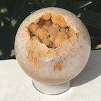 Amber Colored Agate Sphere