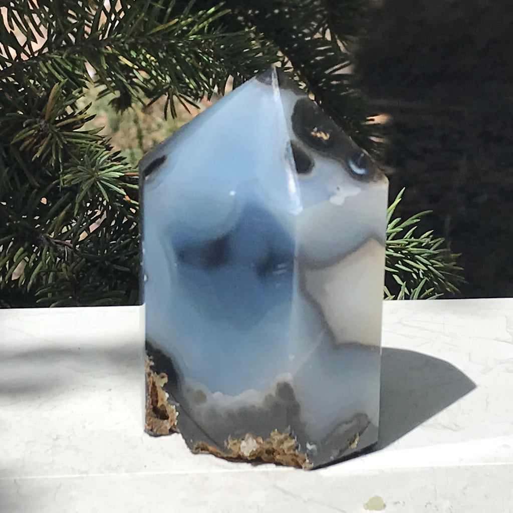 Black Banded Agate Obelisk