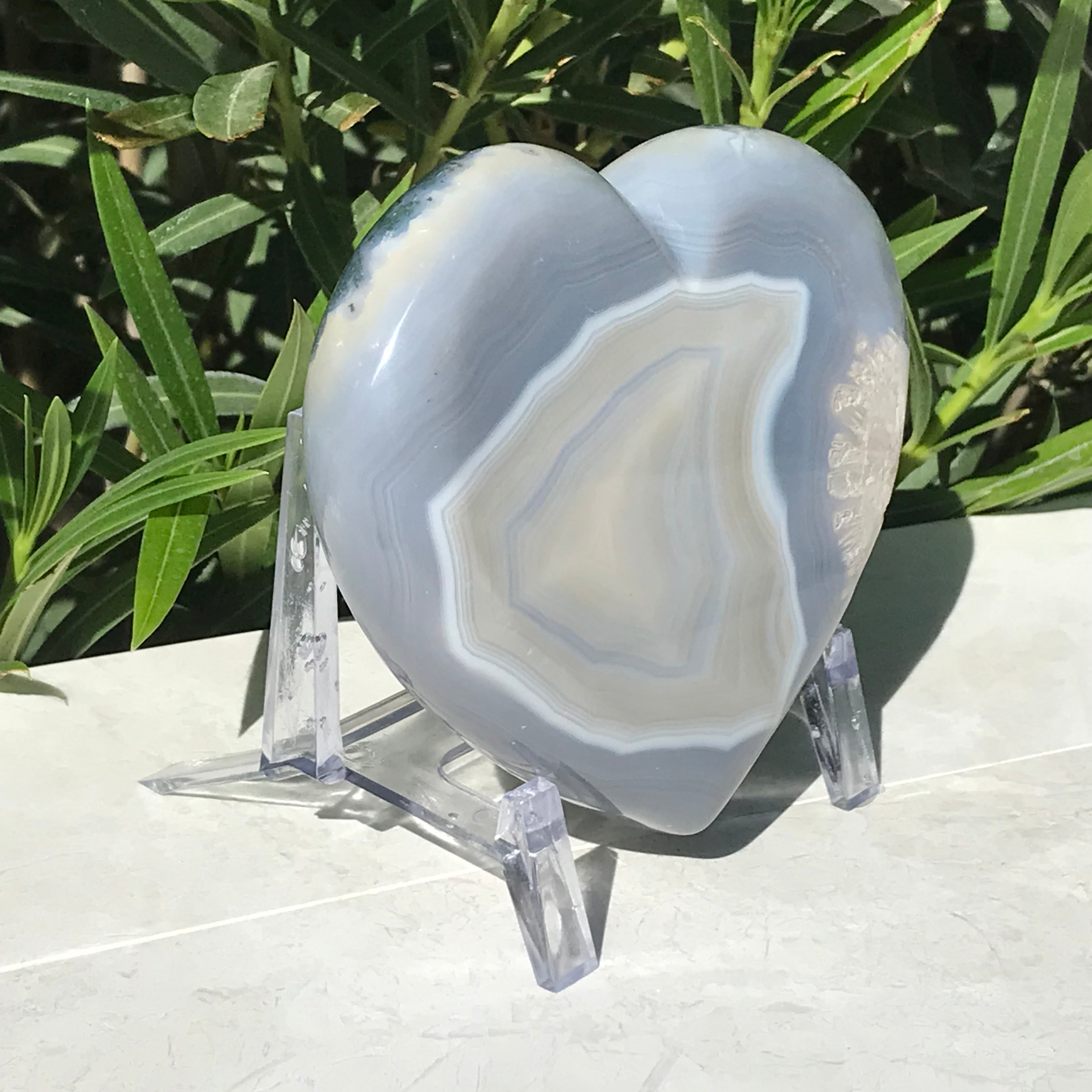 Delicate Agate Heart