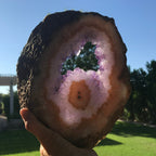 Translucent Amethyst and Agate Slab