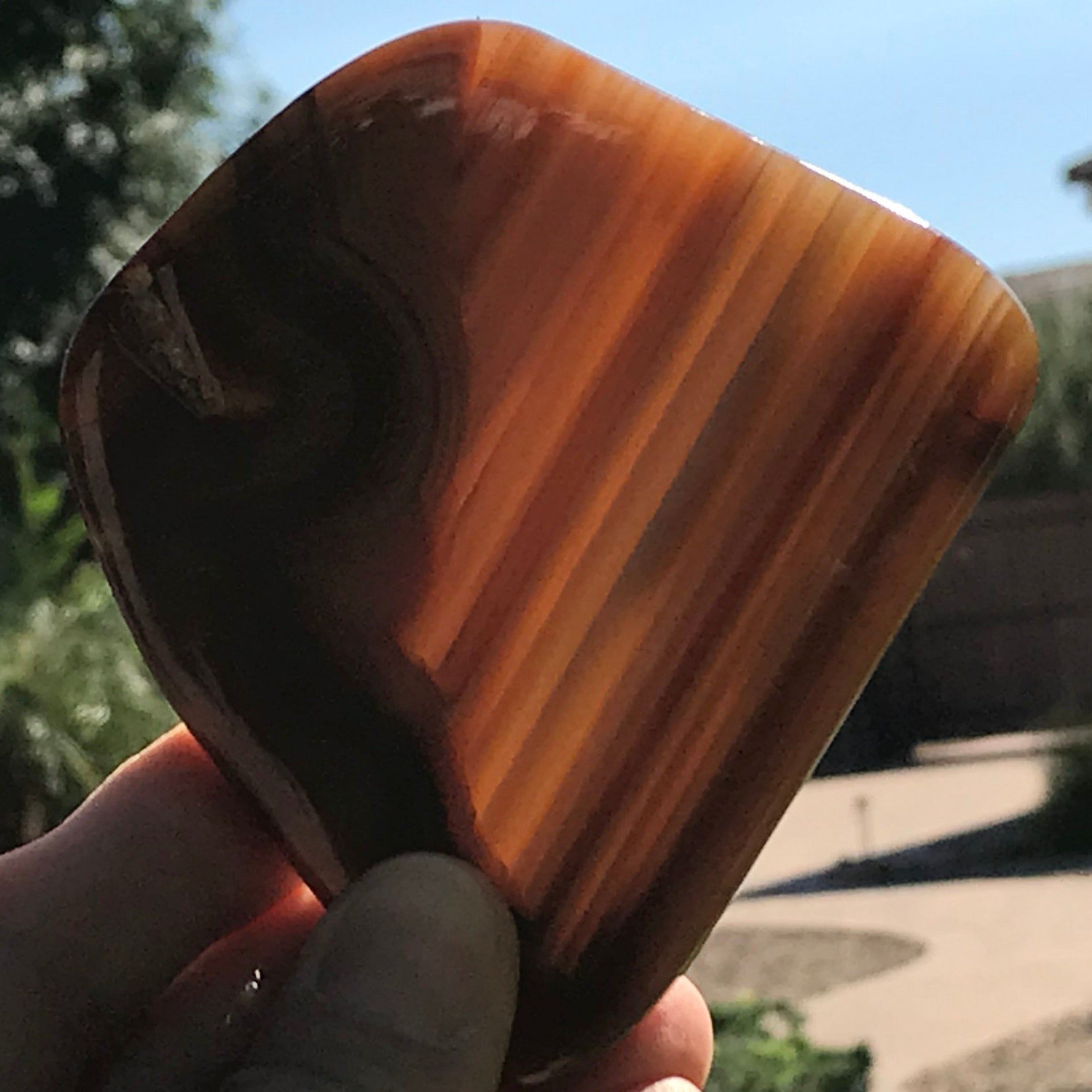 Striated Brazilian Agate Slice