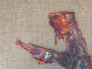 Rainbow Copper Splash Abstract