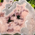 Crystal Lined Rose Jasper Slab