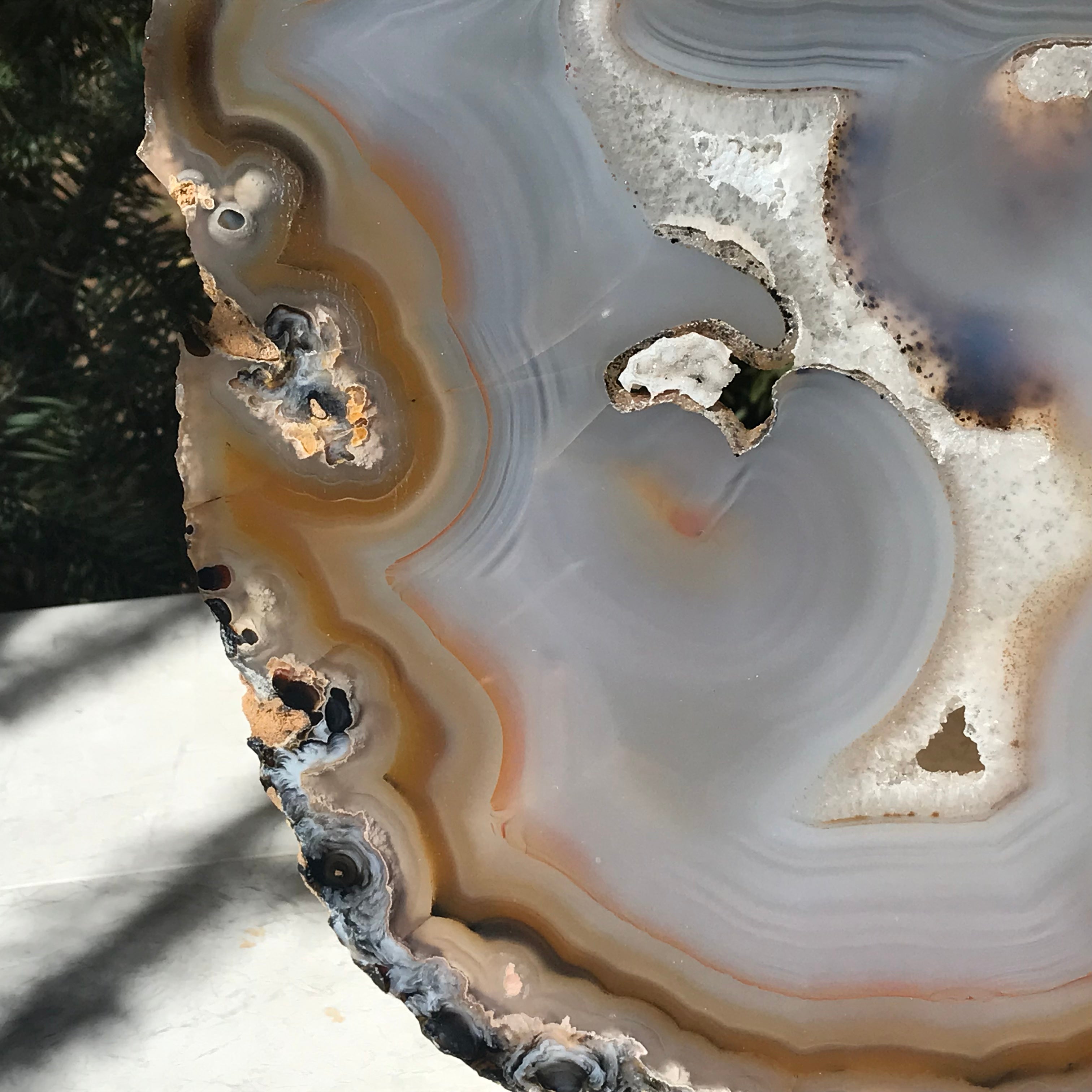 Radiant Brazilian Agate Slice