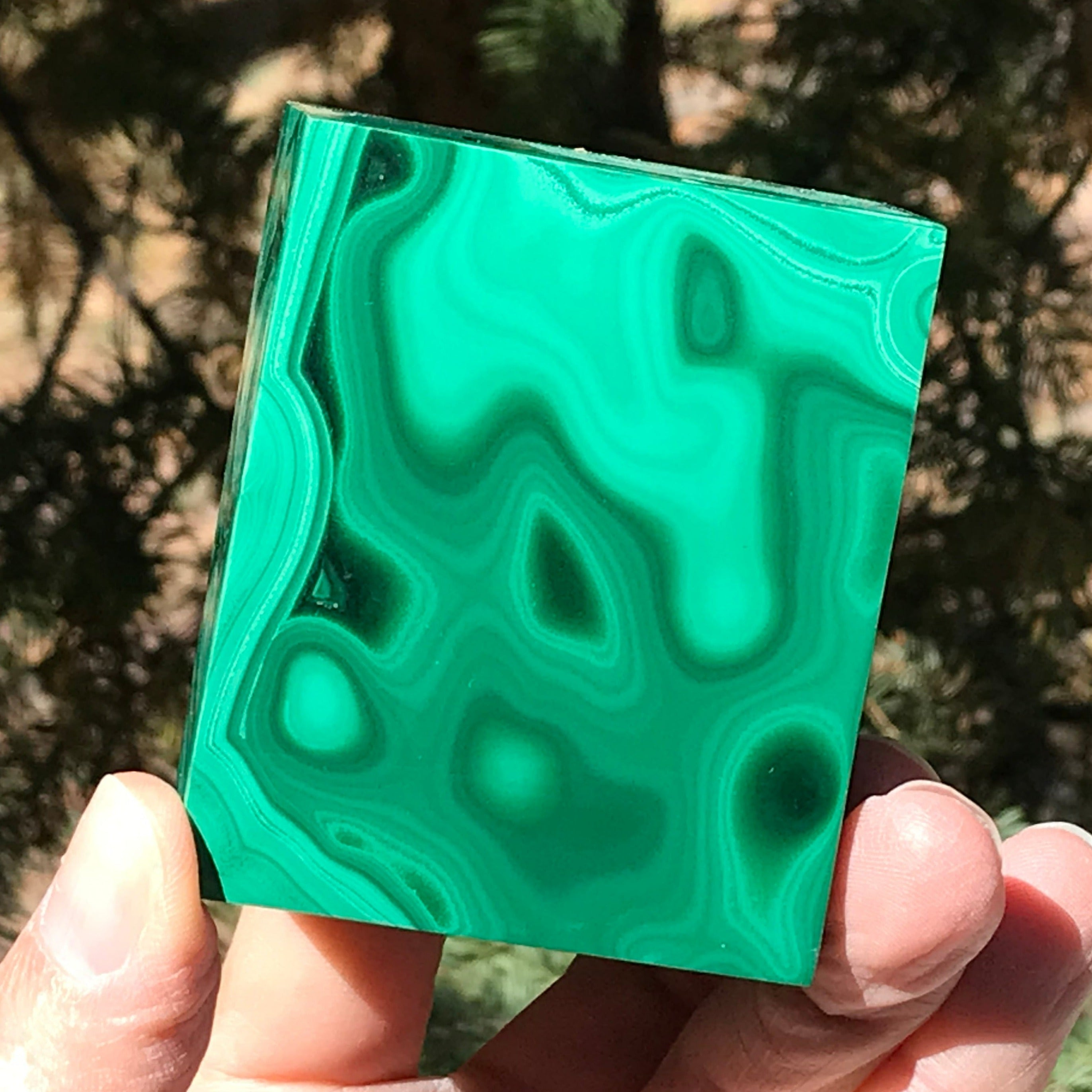 Green Swirled Malachite Jewelry Box
