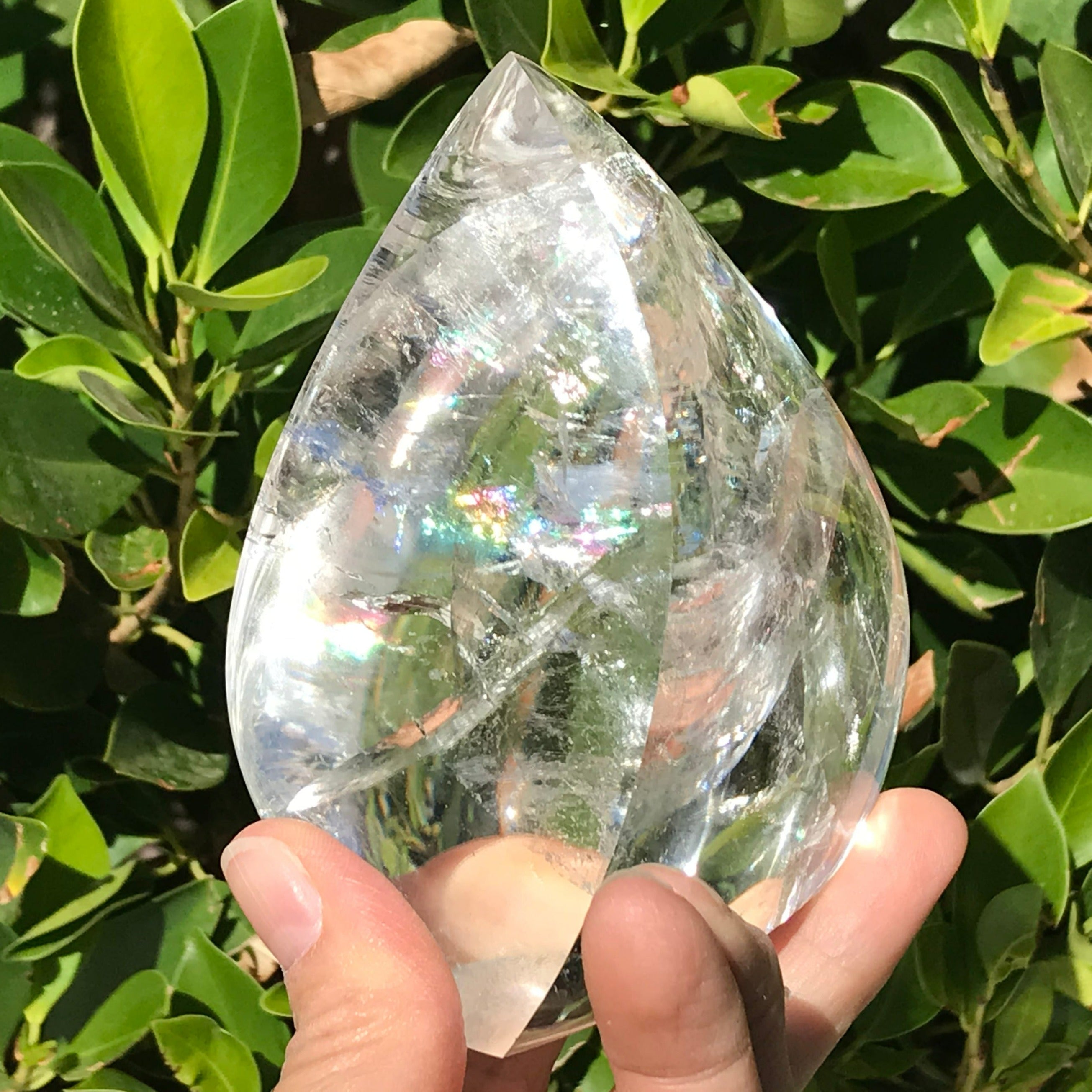 Huge Rainbow Brazilian Crystal Flame
