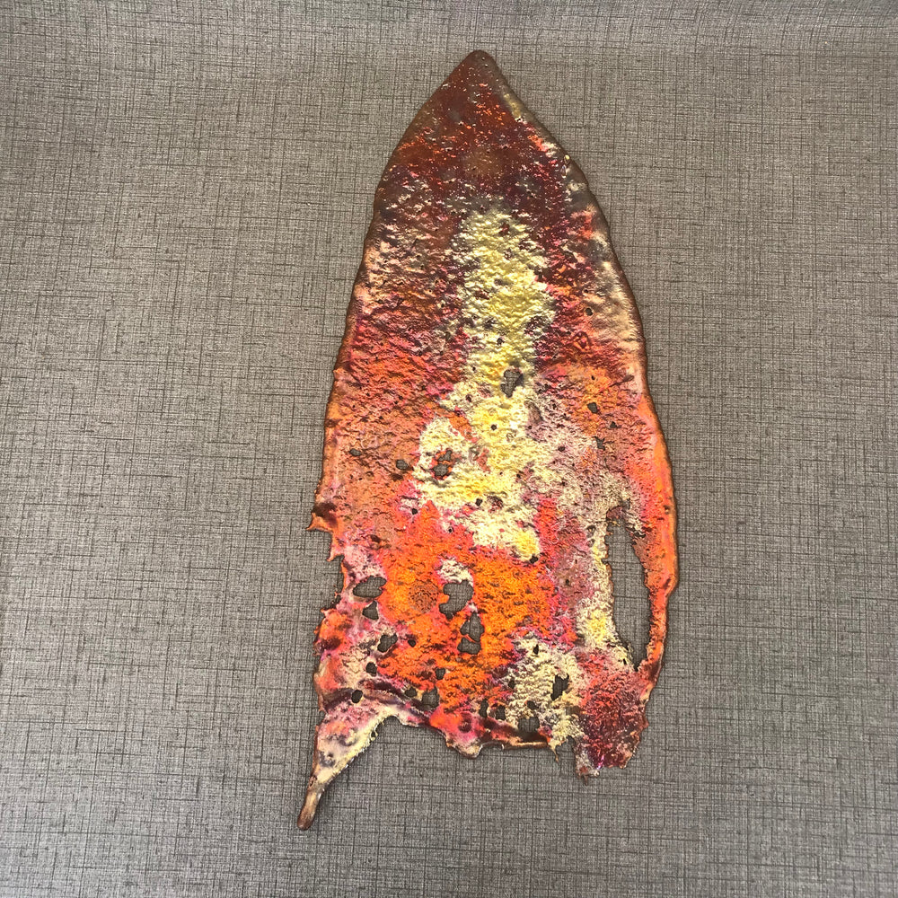 Flaming Rainbow Copper Splash Decor