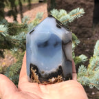 Black Banded Agate Obelisk