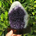 Amethyst Crystal Faced Freeform