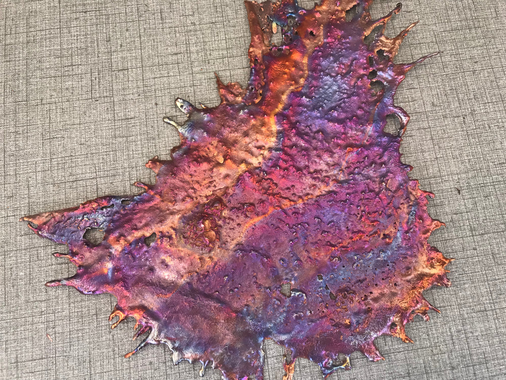 Rare Purple Dominated Copper Splash Art