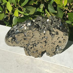 Pyrite Bear Sculpture