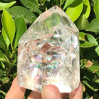 Rainbow Filled Crystal Point