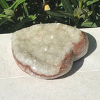 Quartz Crystal Covered Agate Heart
