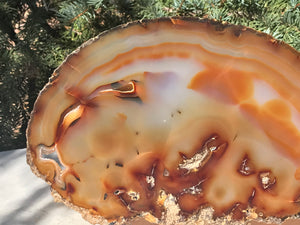 Fiery Detailed Agate Slice