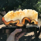 Crystal topped Brazilian Agate Slice