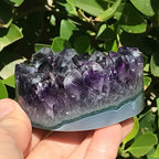 Crystal Topped Amethyst Cylinder