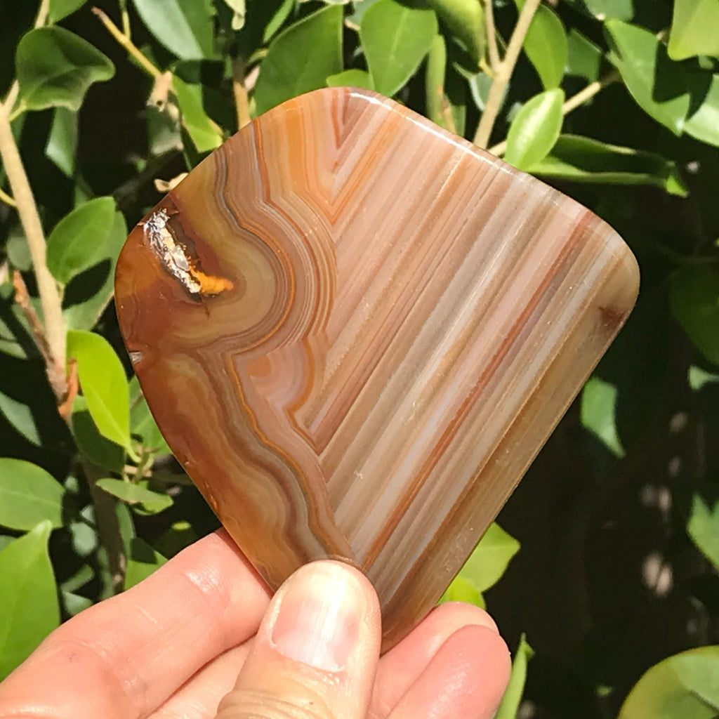 Striated Brazilian Agate Slice