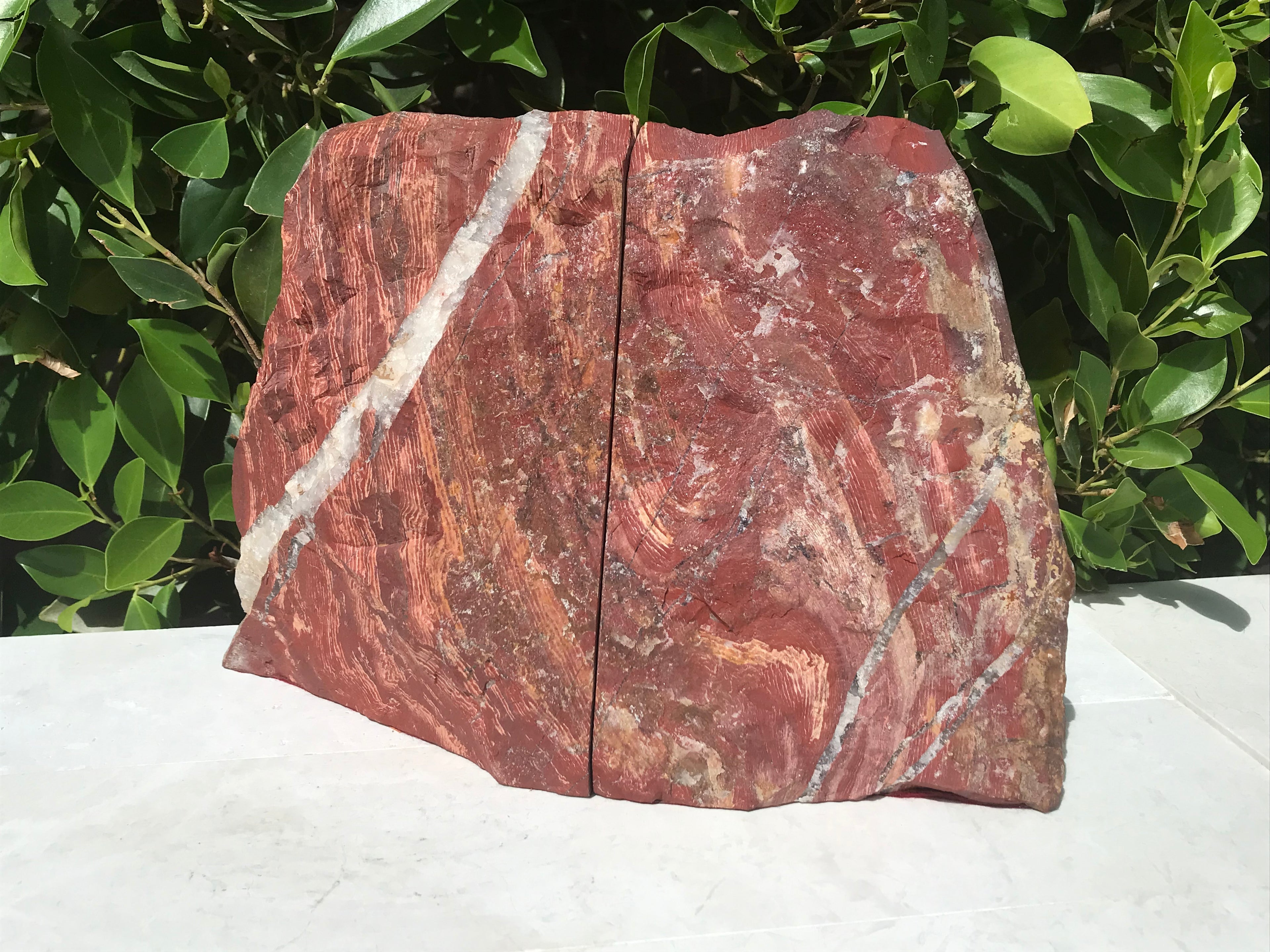 Australian Red Jasper Bookends