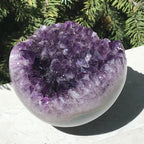 Wide Amethyst Faced Agate Sphere