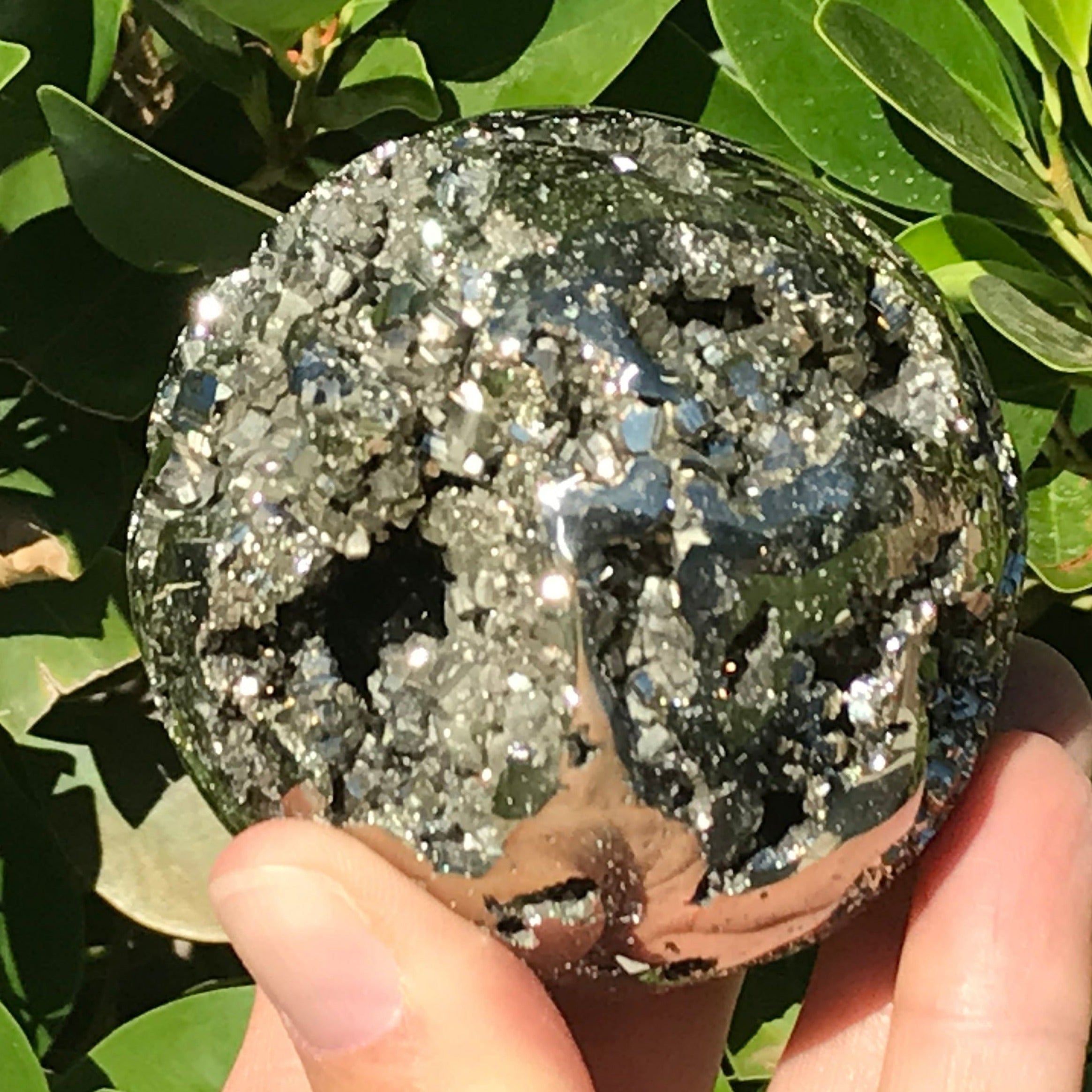 Shiny Peruvian Pyrite Sphere