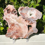 Quartz Crystal/ Rose Jasper Slab