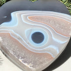 Single Eyed Agate Heart