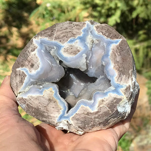 Standing Crystal Lined Dugway Geode