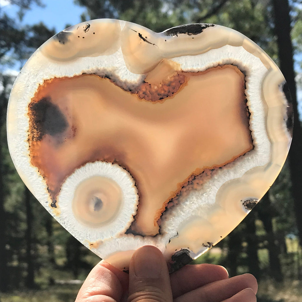 Dual Personality Agate Heart