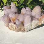 Quartz Crystal Topped Cactus Quartz Slab