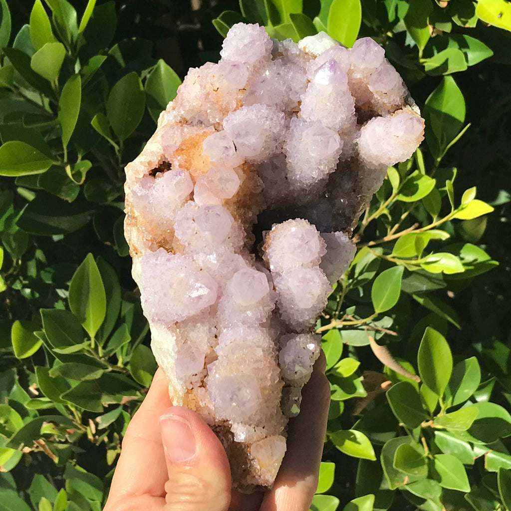 Quartz Crystal Topped Cactus Quartz Slab