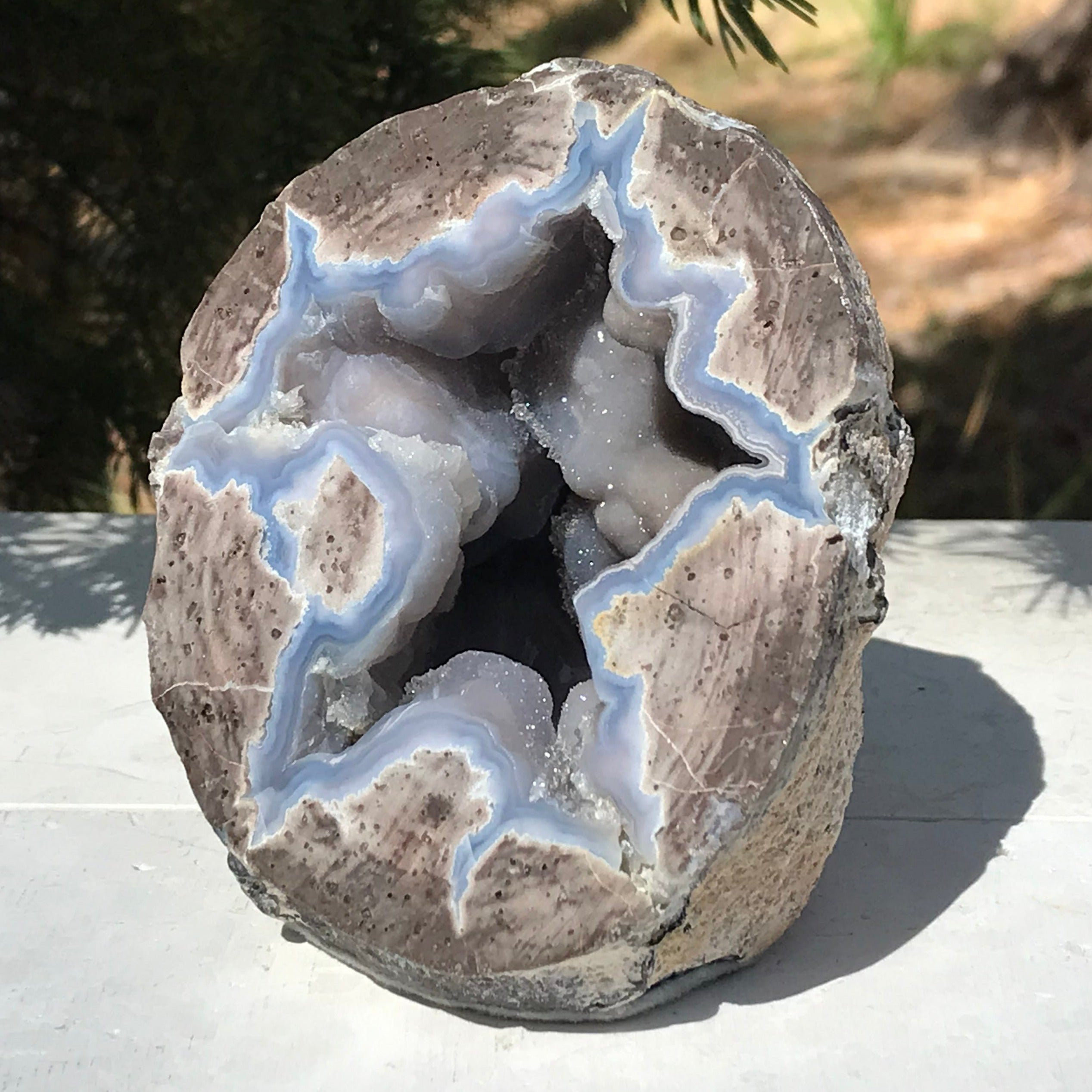 Standing Crystal Lined Dugway Geode