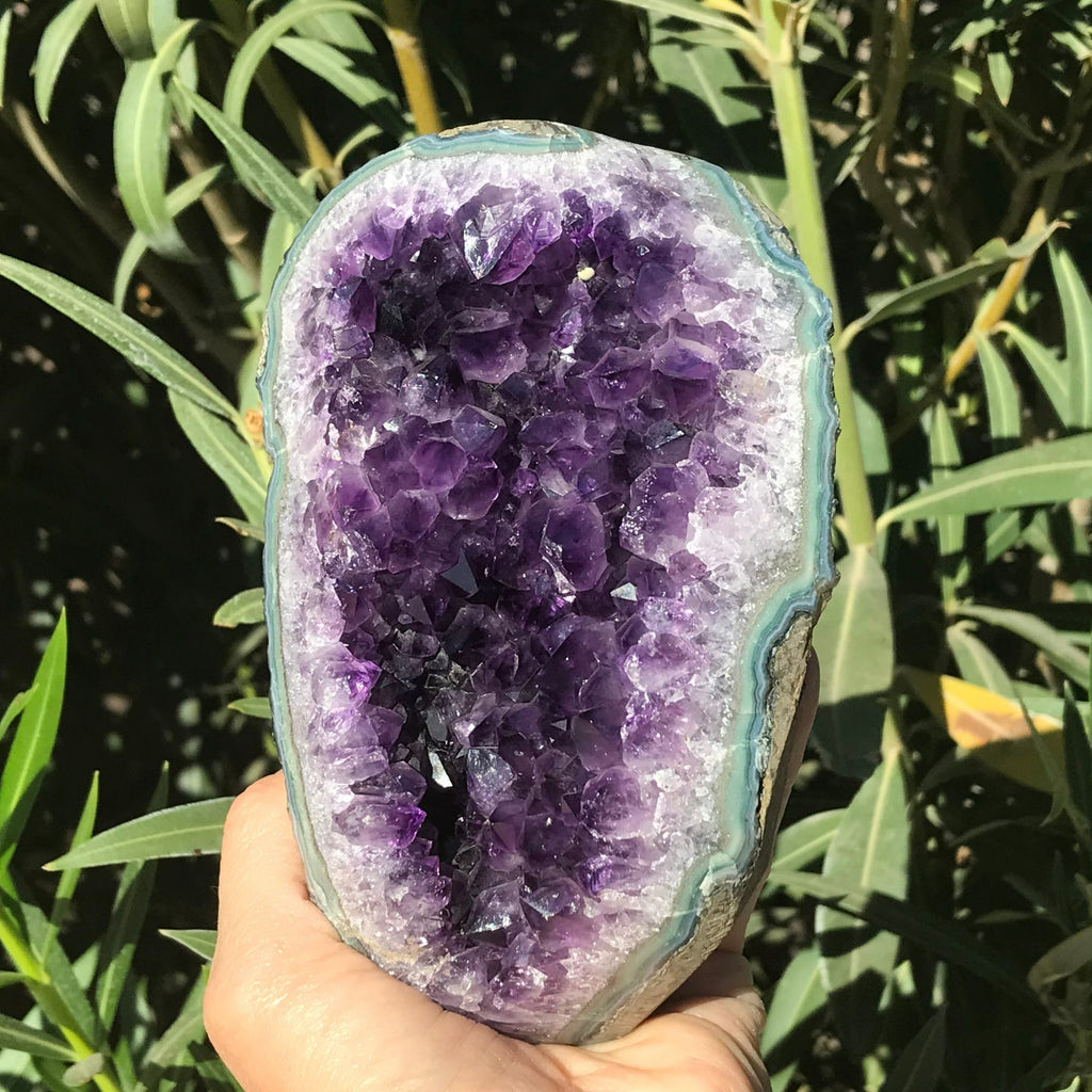 Brilliant Blue & Green Banded Amethyst Freeform