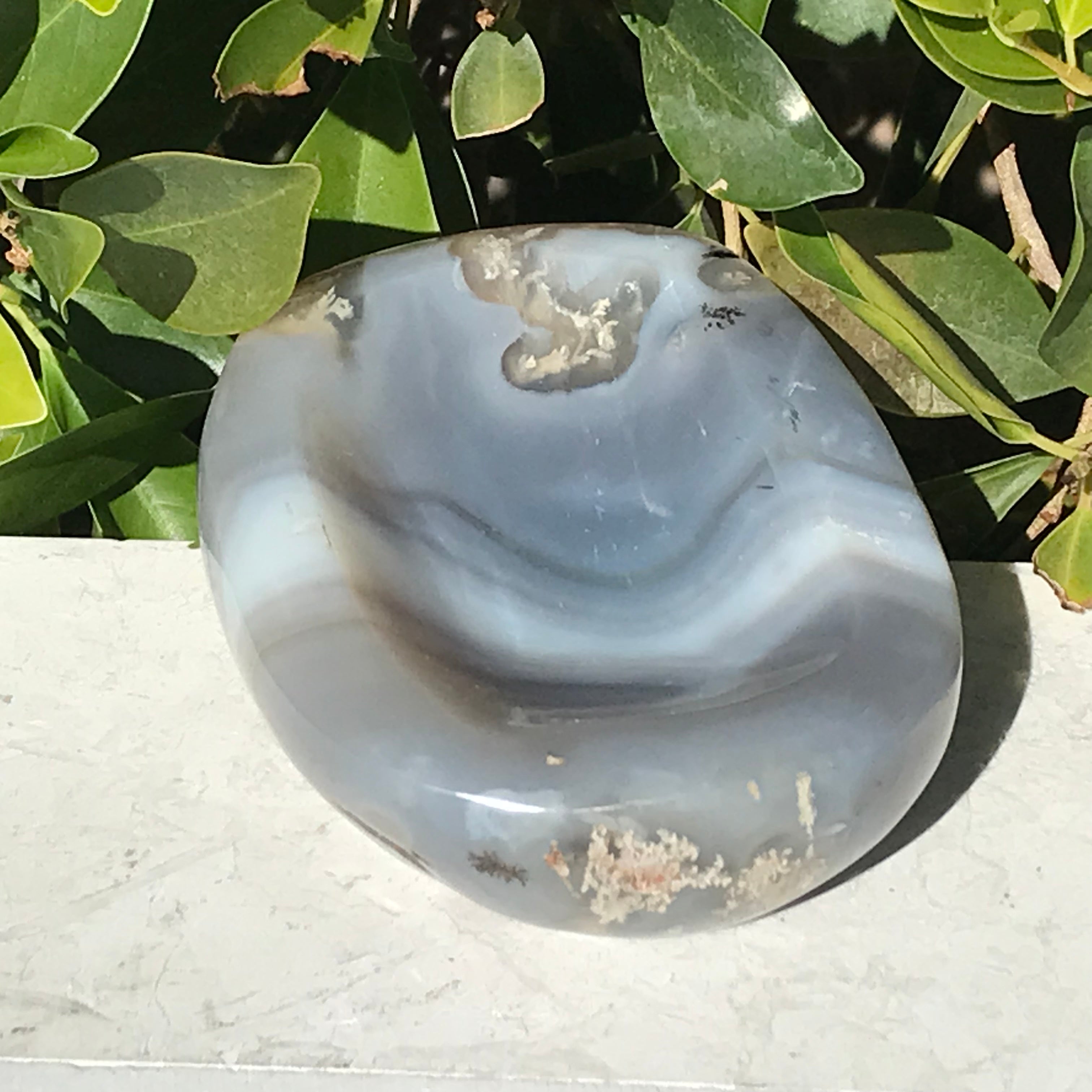 Hues of Blue Agate Bowl