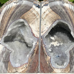 Crystal Filled Dugway Geode Bookends