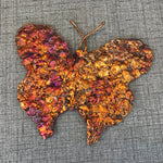 Rainbow Splash Copper Butterfly Art