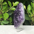 Brilliant Crystal Faced Amethyst Plate