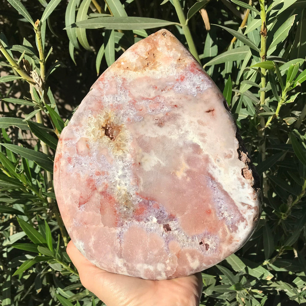 Teardrop Shaped Rose Amethyst Freeform