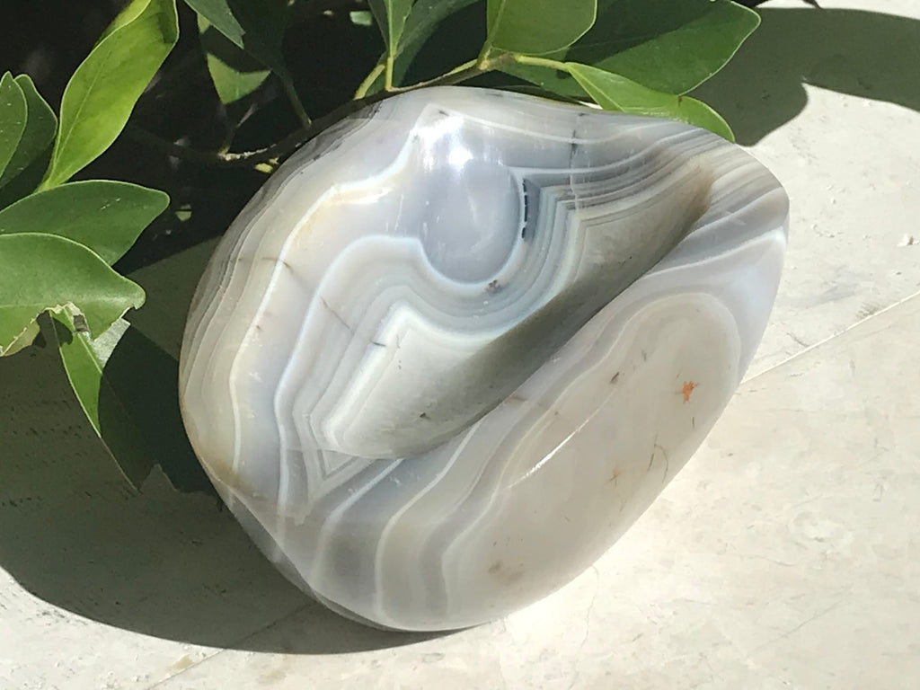 Elaborately Banded Brazilian Agate Bowl