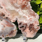 Quartz Crystal/ Rose Jasper Slab