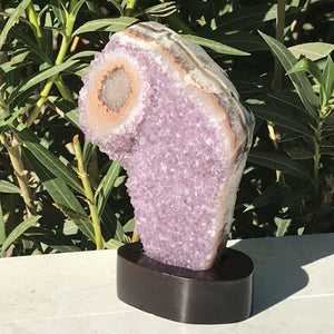 Large Stalactite Eye on Amethyst Freeform