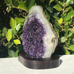 Amethyst Crystal Faced Freeform